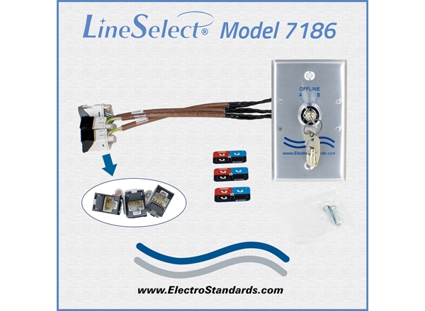 RJ45 Wall Plate Network Switch, Cat5e, Keylock Switch