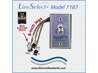 307187 Model 7187 RJ45 CAT6 Conference Room Network Wall Switch