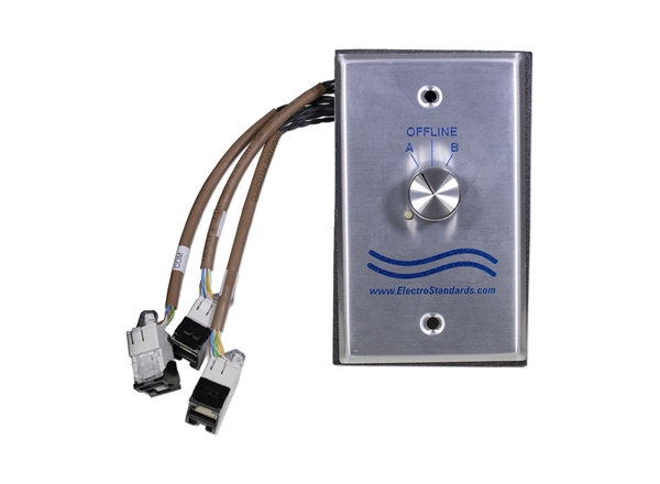 RJ45 Wall Plate Network Switch, Cat6, Rotary Switch