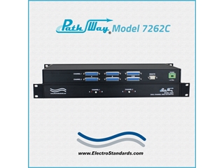 Catalog # 305262C - Model 7262C 2-Channel DB25 A/B Switch, RS232 & Contact Closure Remote Control