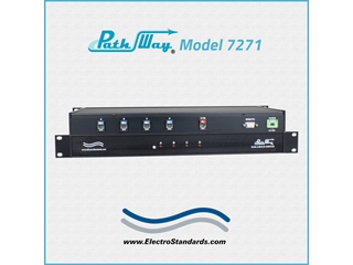Catalog# 307271 Model 7271 RJ45 A/B/C/D Switch with RS232 Serial Remote Control