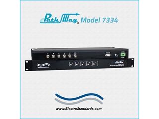 Model 7334 5-1 BNC Network Switch Box RS232 Remote Control, Catalog #307334