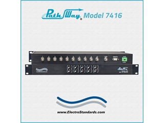 Catalog # 307416 - Model 7416 BNC Interface 10-1 Switch, Remotely Controllable, Rackmount