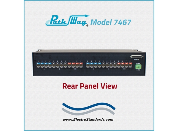 8-Channel RJ45 Cat6 A/B Switch, Contact Closure