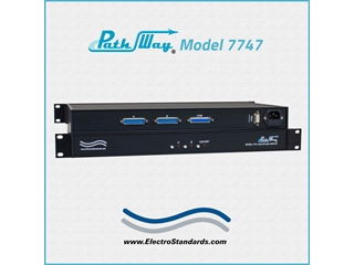 Model 7747 DB25 RS530 A/B Switch with Cutoff, Remote Control Port, Catalog # 307747