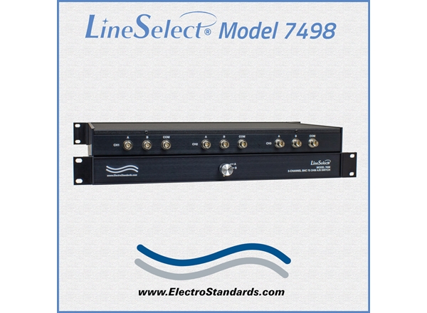 3-Channel BNC A/B Switch, 75 Ohm