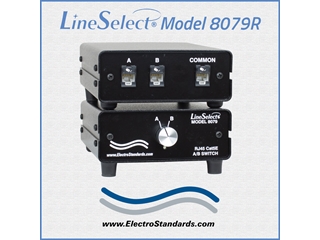 Catalog # 304034R - Model 8079R RJ45 A/B CAT 5e Switch, RoHS Compliant