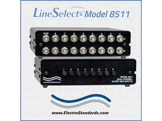 Catalog # 305094 - Model 8511 2-Channel 8-Port BNC Switch