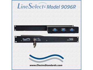 Catalog # 309096R - Model 9096R DB9 EMAD/OFFLINE/EXTERNAL Manual Switch with Keylock Mechanism, Half Rackmount Enclosure.