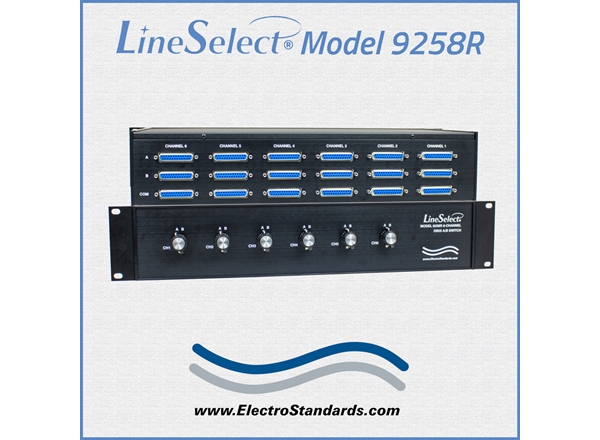 Model 9258R DB25 6-Channel A/B Switch, RoHS Compliant