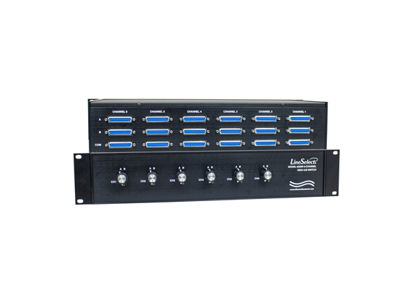 Model 9258R DB25 6-Channel A/B Switch, RoHS Compliant