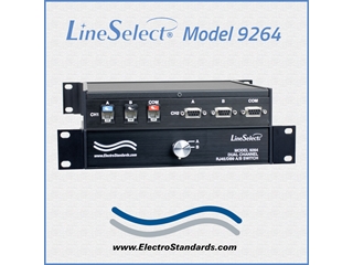 Model 9264 DUAL Channel DB9/RJ45 A/B Switch, Manual Operation, Catalog # 309264