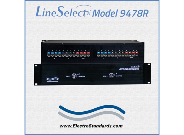 Dual 4-Channel RJ45 Cat5e A/B Keylock Switch, RoHS Compliant