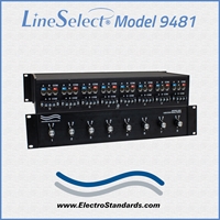 Catalog # 309481 - Model 9481 8-Channel RJ45 Cat5e Compliant A/B Switch, Manual, Individual Channel Control, Rackmount