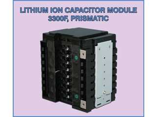 3300F Prismatic in Series of 8, Lithium Ion SuperCapacitor Module ESL703308 (JSR MPA30G413H)