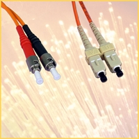 ST/SC Multimode, Fiber Optic Cable Asssembly