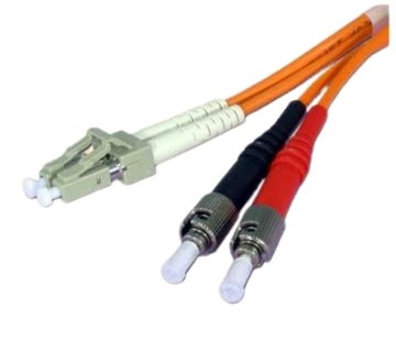 LC/ST Fiber Optic Cable, 62.5/125, PVC Riser, Multimode, 7M, 986161-07m