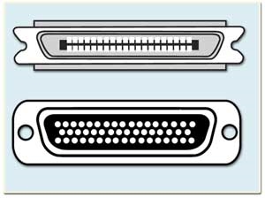 982009 SCSI-1 Male to DB50 Male, Custom Length