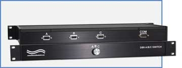 Model 9094 DB9 A/B/C Switch, Manual, Rackmount