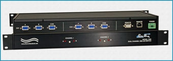 Model 7369 Dual Channel DB9 A/B Switch with RS232, Telnet and GUI