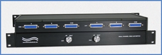 Model 9257 Dual Channel RS530 DB25 A/B Switch, Manual, Independent Switching