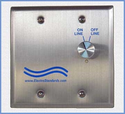 Model 7190 Double Gang, Wallbox, RJ45, Cat5e, Online/Offline Manual Switch