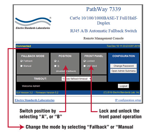 Model 7339 changing position and lock status