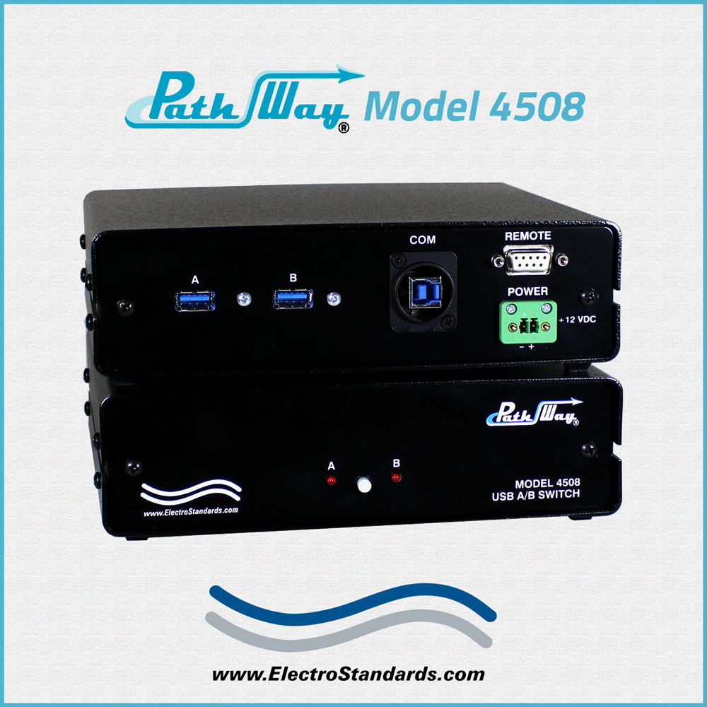 Model 4508 USB 3.0 Sharing Switch with RS232 Serial Remote Control, Desktop