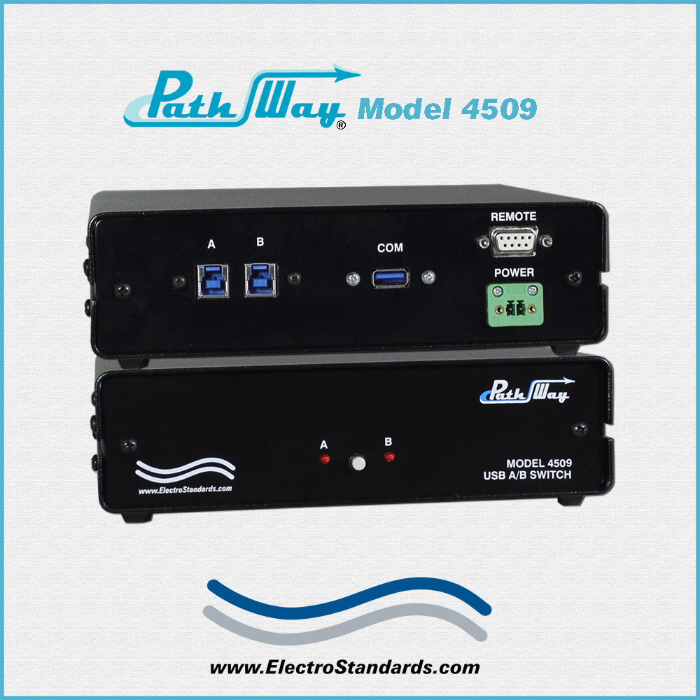 4509 USB 3.0 A/B Switch with RS232 Serial Remote Control