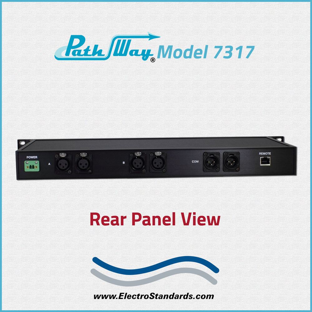 Model 7317 2Channel XLR A/B Switch with Remote Control