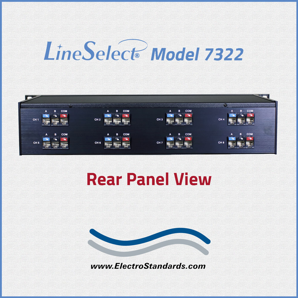 Model 7320 8-Channel RJ45 Cat6 A/B/C/D Switch with Telnet, GUI and Cascade  Operation