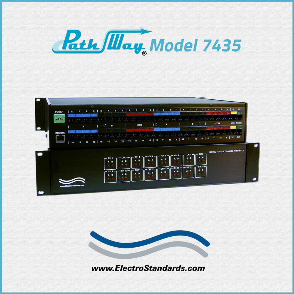 7435 Auto-Controlled 16-Channel RJ45 A/B Network Switch