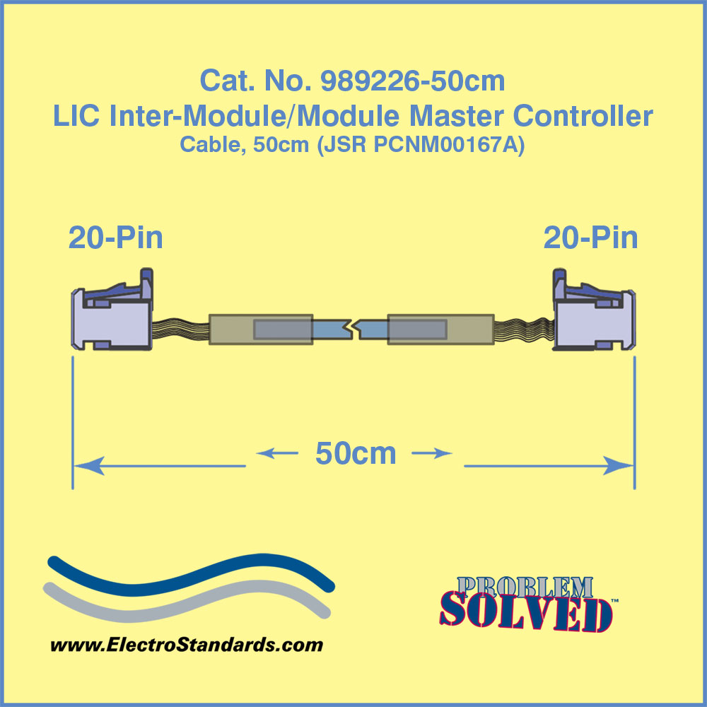 PCNM0016ZA, Lithium Ion Capacitor Inter-Module Cable, 50 Centimeters