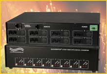 8-Way Fiber Optic Switch/Converter with Remote Control, QuickSwitch 4198