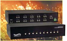 ST Duplex Fiber Optic 10 Position Switch Ethernet Remote, GUI, Model 6212