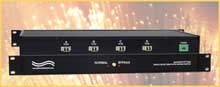 6296 Single Mode LC Duplex Fiber Optic Bypass Switch, A/B/C/D labeled connectors