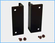 Optional Rackmount Brackets mounts the Model 8462 switch in a 19" rack