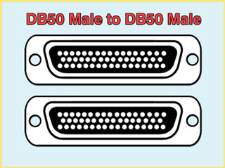 DB50 Male to DB50 Male SCSI Cables