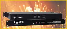 Model 7263 Fiber Optic ST Duplex A/B/Cut-Off Switch/Converter with Remote Control