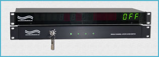 Model 5535 4-State RJ45, Cat5e Keylock Switch with Model 5532 Display in OFF position