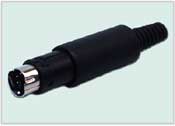 6 Pin Mini DIN Male Connector