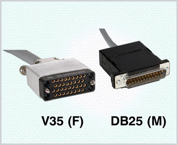 Motorola / Codex Compatible Cables V35 (F) / DB25 (M) 1' Cat. No. 930329-001