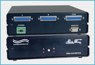 PathWay Model 7231 DB25/X.21 BIS Interface A/B Switch with Serial Remote Control