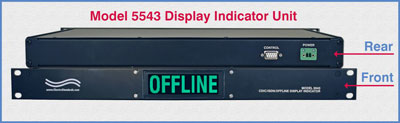 Model 5543 Display Indicator for use with theModel 5542 Conference Room Switch