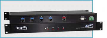Model 7271 Single Channel RJ45 A/B/C/D Switch with Serial Remote Control Port