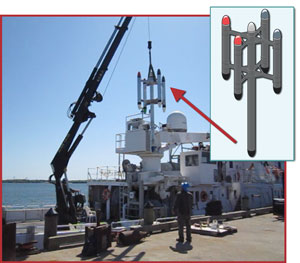 Deployment of the Resonant Drive System in Rhode Island's Narragansett Bay.