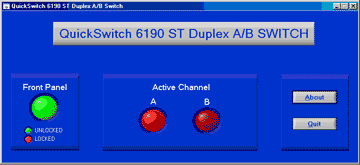 Model 6190 A/B Gigabit ST Dual Wavelength Switch GUI Option