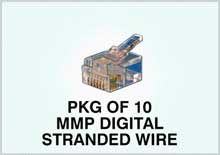 Amp Modular Plugs, MMP Digital, Stranded Wire