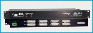 Model 7954 Dual Channel RS-530 Mode-S Solid State Switch, DB25 Interface with Exclusive Automatic Remote Control & Monitoring