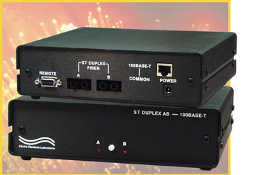 Model 4183 ST Duplex A/B 100 Base FX to 100 Base TX Switch / Converter